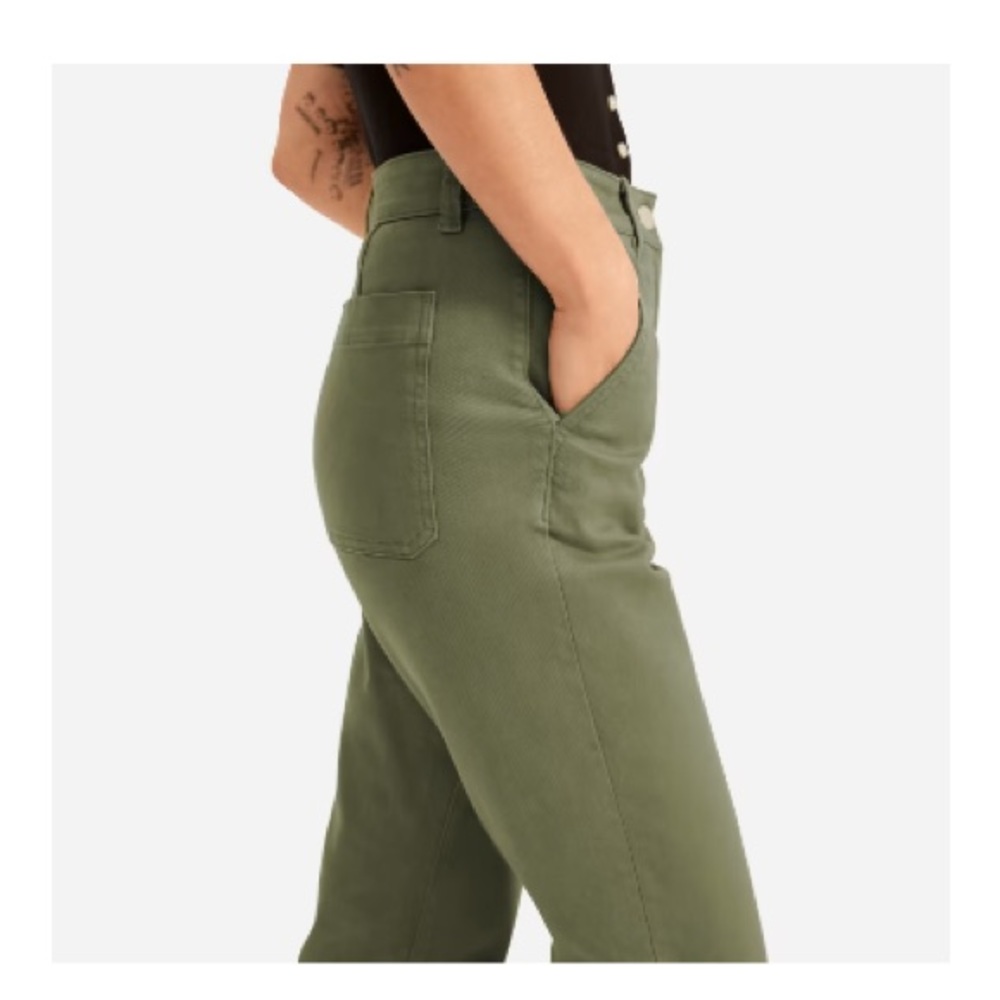 NWOT Everlane Straight-Leg Crop Pants in Surplus